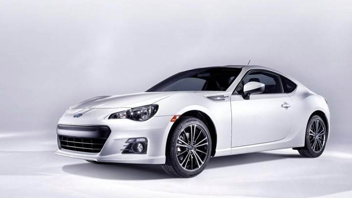 2012 Subaru BRZ Side Front Pose In White